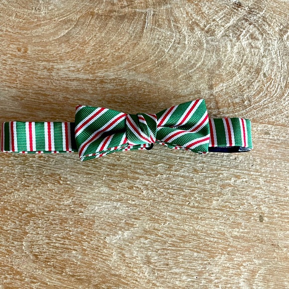 Collared Greens Other - Collared Greens Boys Striped Green and Red Kids Bow Tie. Pre-tied adjustable.